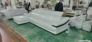 【大厂仿真皮沙发】实木框架，高回弹海绵45密度。全新包装，质量非常好，3.6米右贵妃 - 遵义28生活网 zunyi.28life.com